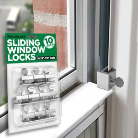 Shop Square 850040909593 Window Locks 10 Pack For Vertical And Metal - Small