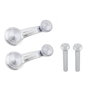 9102580 Speedway Motors Window Crank Handles And Door Lock Knobs Fits 1968-81 Chevy Car