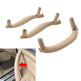 Successsss 236789316296 3x Interior Inside Door Pull Handle Trim Cover For Bmw X5 X6 F15 F16 14-18 Beige