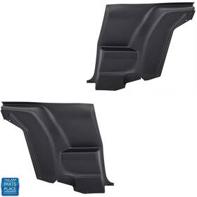 The Parts Place Inc. In10697f 70-81 Camaro Firebird Lower Plastic Rear Armrest Seat Inner Side Panels Black