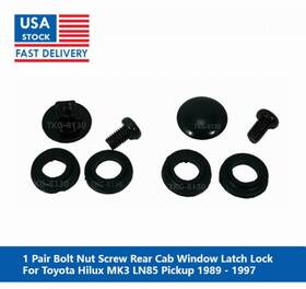 25042561-tgk981 Tkg 8130 1 Pair Bolt Nut Screw Cab Window Latch Lock Fit Toyota Hilux Pickup 1989 - 1997