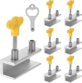 L3jrauj8 Tobeelec Am554840 1 6 Sets Window Locks Sliding Security Lock With Key For Vertical &
