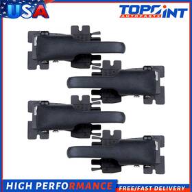 Topoint-autoparts To80249601t 4pcs For 1995-01 Ford Explorerblack Front Rear Left Right Interior Door Handles