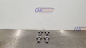 229.to1387 Toyota 1987 Land Cruiser Fj60 Front And Rear Interior Door Handle Set Chrome