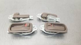 229.to1396 Toyota 96 1996 Land Cruiser Oem Interior Door Handle Set Brown Front And Rear