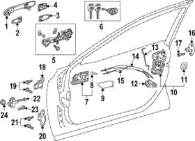 69205-aq010-c1 Toyota Genuine Handle Inside