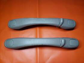 74610-04030-a Toyota 01-04 Tacoma Double Cab Rear Grab Pull Handle Garment Hook Set Pair Tan