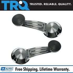 Dha40468 Trq Chrome Door Window Crank Handle Set For Pontiac Cadillac Chevy Olds Buick