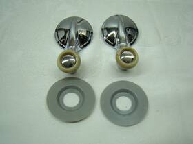 Vpac4004 United Pacific Industries Ivory 49 50 Chevy Interior Vent Window Cranks Inside Wing Handle Pontiac