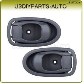 Up80238001a Usdiyparts Gray Left/driver Side Inside Handle Fits 2001-04 Kia For Spectra