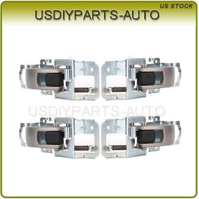 Up823544a01 Usdiyparts 4x For 2005-2009 Chevrolet Equinox Right Left Inside Beige And Black Door Handle