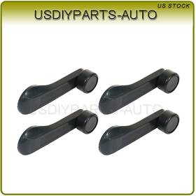 Up825589a01 Usdiyparts 4x Fits 84-00 Honda Civic Interior Smooth Black Lh Rh Door Window Crank Handle