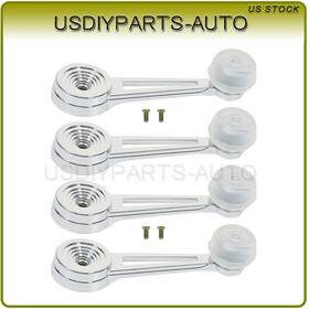 Us82559301y Usdiyparts Left Right For 1980-1986 Ford F-150 F-250 F-350 Black 4x Window Crank Handles