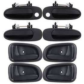 12660669 Valuezone-autoparts Front Left Door Handle Black For Chrysler 300m Lhs