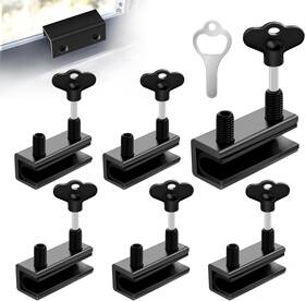 30545 Vigtayue Window Locks 6 Set Sliding Door Lock Security With Key For