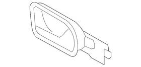 1q1-837-113-e-vcz Volkswagen Genuine Handle Inside