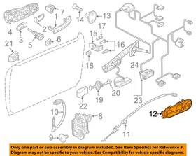 5c5837113jubn Volkswagen Oem 15-19 Beetle Door Lock Hardware-handle Inside
