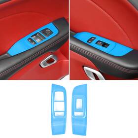 Voodonala Fljamz-14-101 For Dodge Challenger 2015-2024 Window Lift Panel Cover Baby Blue