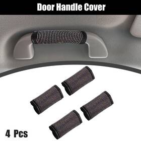 X Autohaux 746453447244 4pcs Bling Car Accessories Faux Crystal Diamond Door Handle Cover Multicolor