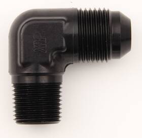 982206bb Xrp Black 90 Elbow X Size 6 Flare 1 4 Npt Pipe Adapter