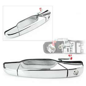 Yfoutlet 310007419171 Front Driver Exterior Door Handle Bar For Chevy Gmc Silverado 2007-2013 Chrome