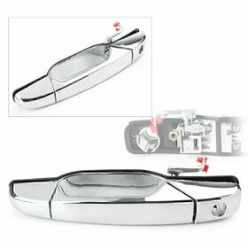 Yfoutlet 550745562023 Front Driver Exterior Door Handle Bar For Chevy Gmc Silverado 2007-2013 Chrome
