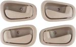(4) Beige Inside Inner Interior Door Handle For 1998-2002 Toyota Corolla Prizm. Fixed Price $12.99.