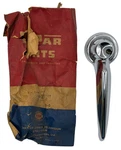 New Old Stock Interior Door Handle For 1955-59 Models Mopar #1602527. Fixed Price $75.00.