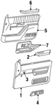Genuine Gm Medium Gray Front Passenger Door Inside Handle Bezel 15708066. Fixed Price $9.91.