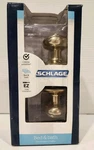 Schlage Bed & Bath Georgian Knob Privacy Lock Bright Brass F40 605 Door. Fixed Price $18.66.