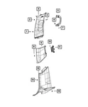 Genuine Mopar Grab Handle Left 6TE91TX7AE. Fixed Price $37.33.
