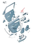 New Audi Q7 Rear Rh Door Inner Actuator Trim Panel Support 4M0868094G. Fixed Price $117.80.