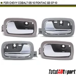 4X Inside Door Handle Chrome & Gray For Chevrolet Cobalt Pontiac Front Rear. Fixed Price $51.99.