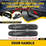 2X Exterior Door Handles For 1998-2003 Toyota Sienna Van Rear Left/right Outside. Fixed Price $18.04.