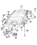 Genuine Mopar Grab Handle 1RV73BD1AD. Fixed Price $32.69.