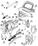 Genuine Mopar Sliding Door Handle Right 1AE301K5AC. Fixed Price $7.08.