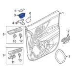 For Jeep Renegade 15-23 6FJ85LXHAA Front Right Interior Door Pull Handle. Fixed Price $77.51.