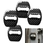 4X Carbon Fiber Print Stainless Door Latch Striker Cover Fits G70 G80 GV60 GV70. Fixed Price $30.20.