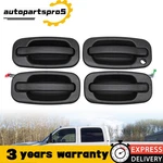 4PCS New Outside Door Handles Set Black For Silverado Tahoe Sierra 2000-2006. Fixed Price $32.39.