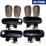 Set Of Pcs Outside Inside Door Handle Black/beige For 98-02 Toyota Corolla. Fixed Price $23.99.