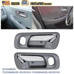 Door Handle Set For 1998-2002 Honda Accord Front Inner Gray Housing 2PC Chrome V. Fixed Price $14.24.