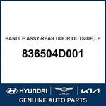 2006-2014 Kia Sedona Handle Assembly-rear Door Outside Oem New 836504D001. Fixed Price $90.07.