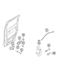 Genuine Mopar Inside Release Handle Right 6MB82JXWAA. Fixed Price $180.34.