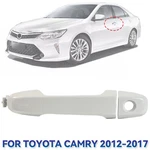 White Door Handle Outside Front Left Driver For Toyota Camry 2012-2017. Fixed Price $10.22.