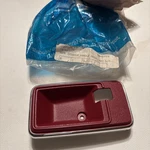 1978-1982 Corvette Nos Door Latch Eschuteon Lh. ( Drivers Side) Red. Fixed Price $25.00.