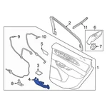 For Dodge Hornet 2023-2025 7MS58U00AA Rear Left Inner Interior Door Handle. Fixed Price $72.94.