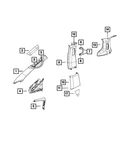 Genuine Mopar Grab Handle 6LK82DX9AA. Fixed Price $22.23.