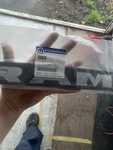Genuine Mopar Front Door Nameplate 68302528AB. Fixed Price $100.00.