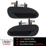 Black Exterior Outside Rear Left Right Door Handles Pair For 98-02 Honda Accord. Fixed Price $16.99.