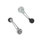 Chrome Inside Interior Window Crank Handle Pair Set New Ford Pickup Truck. Fixed Price $38.52.